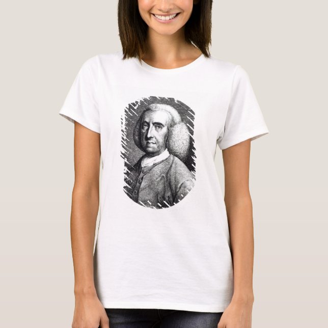 Porträtt från Peter Collinson (1694-1768) Tee Shirt (Framsida)