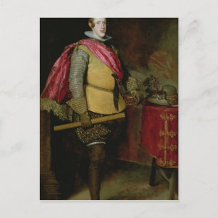 Porträtt från Philip IV av Spanien Vykort