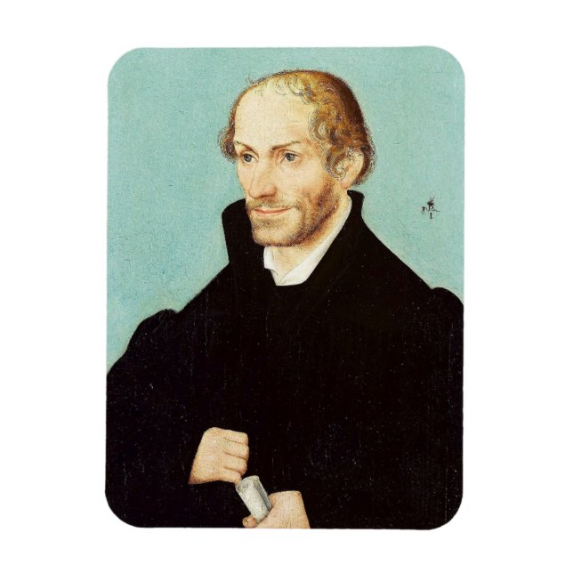 Porträtt från Philip Melanchthon, 1537 Magnet (Vertikal)