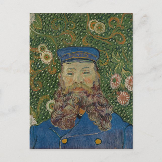 Porträtt från Postman Joseph Roulin av Van Gogh Vykort (Framsida)
