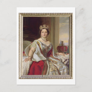 Porträtt från Queen Victoria (1819-1901) 1859 (olj Vykort