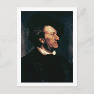 Porträtt från Richard Wagner (1813-83) (olja på ca Vykort