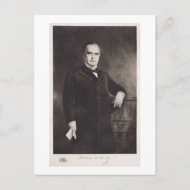 Porträtt från William McKinley (litho) Vykort (Framsida)