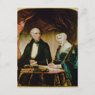 Porträtt från William och Mary Wordsworth, 1839 Vykort