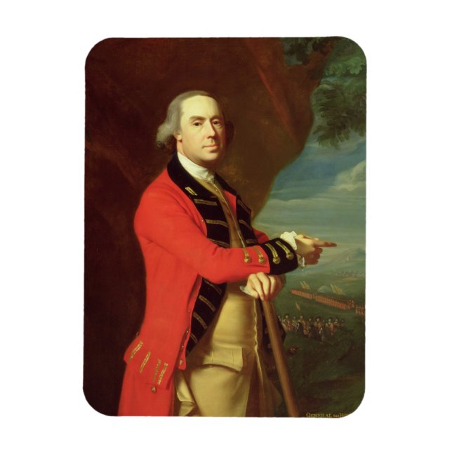 Porträtt, general Thomas Gage, c.1768 (olja på ca Magnet (Vertikal)