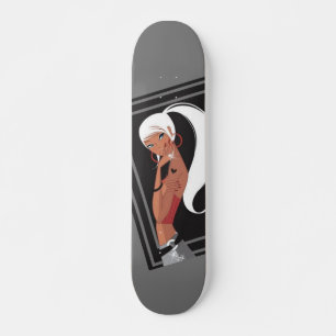 Porträtt Girl Skateboard Bräda 19,5 Cm