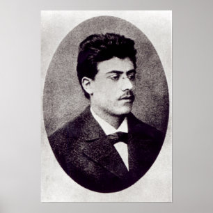 Porträtt, Gustav Mahler, 1878 Poster