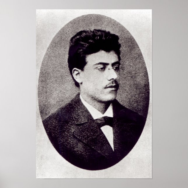 Porträtt, Gustav Mahler, 1878 Poster (Framsidan)