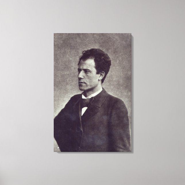 Porträtt, Gustav Mahler, 1897 Canvastryck (Framsida)