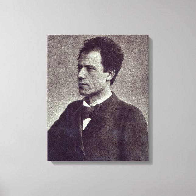 Porträtt, Gustav Mahler, 1897 Canvastryck (Framsida)