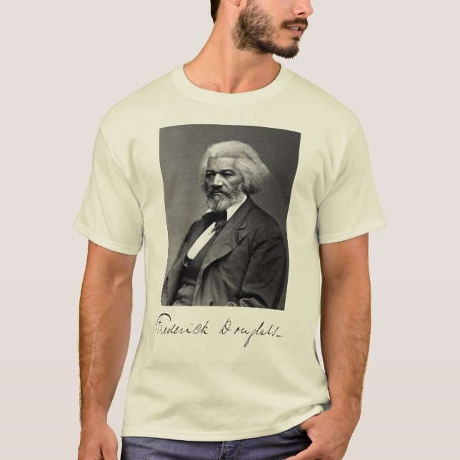 Porträtt & häfte av Frederick Douglass T Shirt (Framsida)