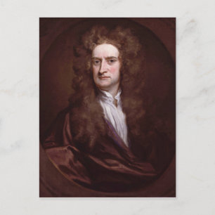 Porträtt Herr Isaac Newton av Herr Godfrey Kneller Vykort