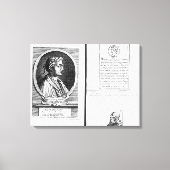 Porträtt Horace Scipio Aemilianus Canvastryck (Framsida)