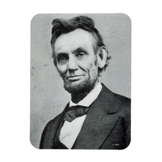 Porträtt i Abe Lincoln 1 Magnet (Vertikal)