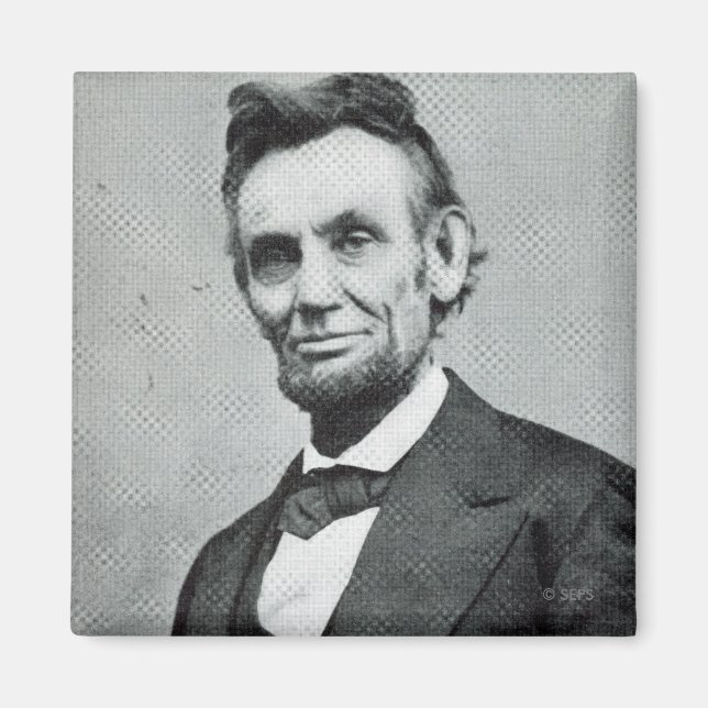 Porträtt i Abe Lincoln 1 Magnet (Framsidan)