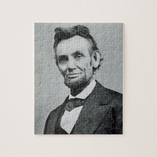 Porträtt i Abe Lincoln 1 Pussel (Vertikal)