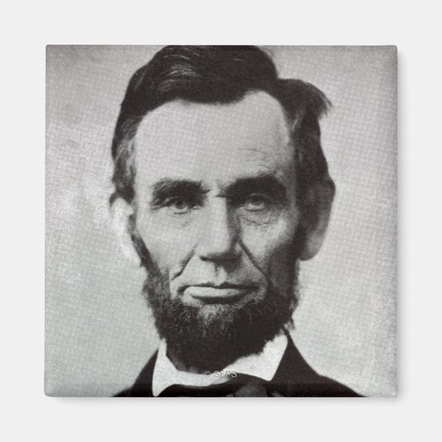 Porträtt i Abe Lincoln 2 Magnet (Framsidan)