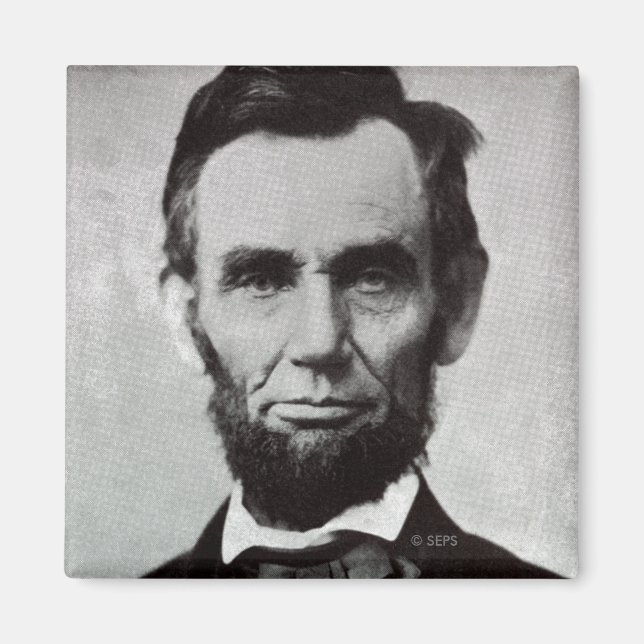 Porträtt i Abe Lincoln 2 Magnet (Framsidan)