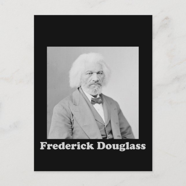 Porträtt i Abolitionist Frederick Douglass Vykort (Framsida)