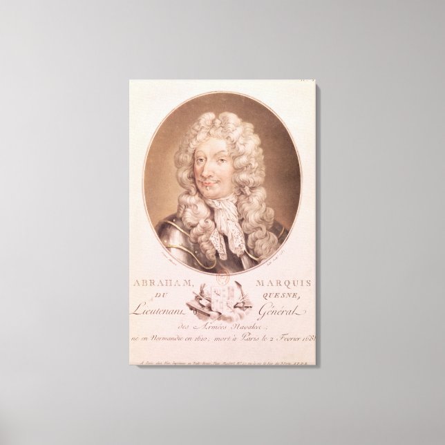 Porträtt i Abraham Duquesne Canvastryck (Framsida)