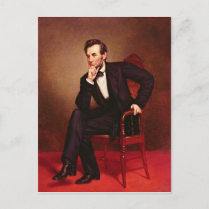 Porträtt i Abraham Lincoln Vykort