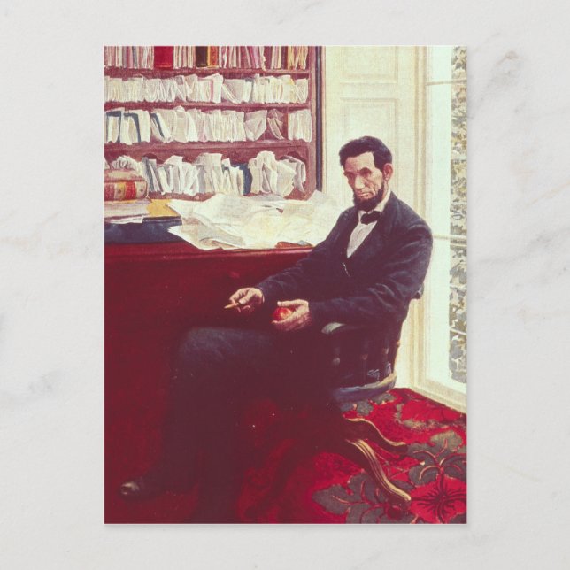 Porträtt i Abraham Lincoln Vykort (Framsida)