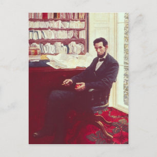 Porträtt i Abraham Lincoln Vykort