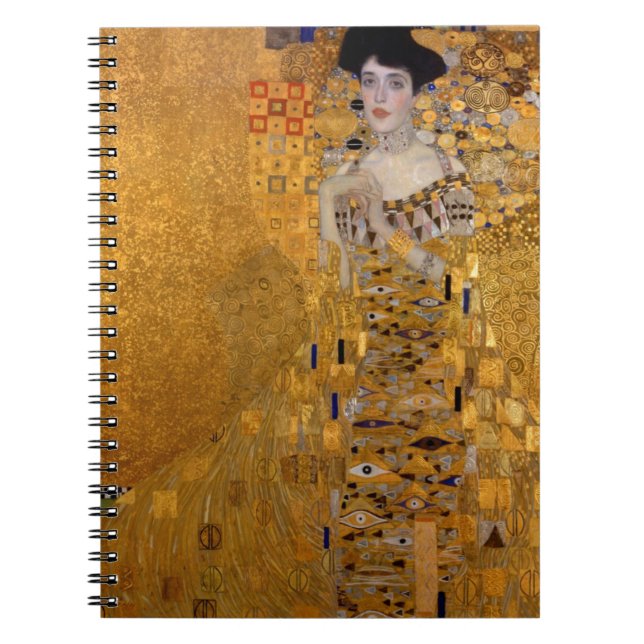 Porträtt i Adele Bloch Bauer Anteckningsbok Med Spiral (Framsidan)