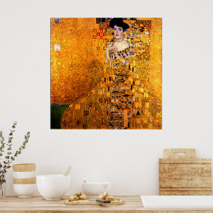 Porträtt i Adele Bloch-Bauer av Gustav Klimt Poster