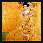 Porträtt i Adele Bloch-Bauer av Gustav Klimt Poster<br><div class="desc">Porträtt i Adele Bloch-Bauer I (1907). Olja,  silver och guld på arbetsyta,  140 × 140 cm (55, 1 × 55, 1 tum). Neue Galerie,  New York City.</div>