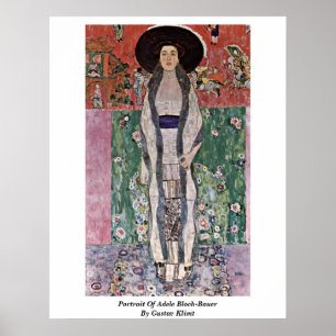 Porträtt i Adele Bloch-Bauer av Gustav Klimt Poster