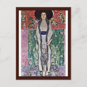 Porträtt i Adele Bloch-Bauer av Klimt Gustav Vykort