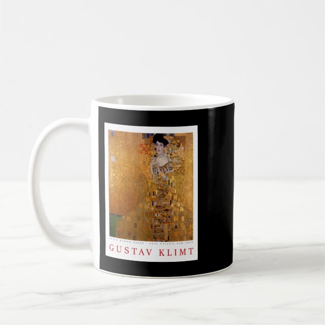 Porträtt i Adele Bloch Bauer Gustav Klimt Kaffemugg (Vänster)
