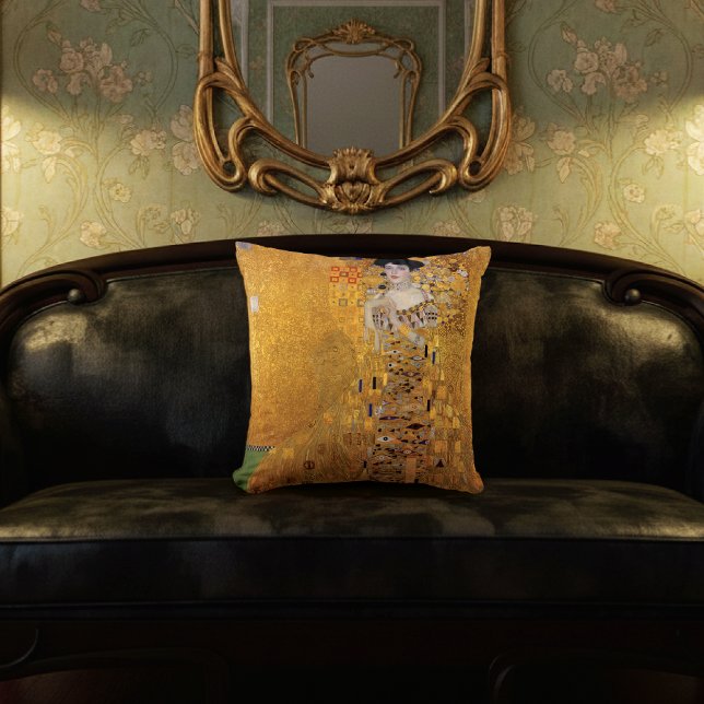 Porträtt i Adele Bloch-Bauer Gustav Klimt Kudde (Skapare uppladdad)