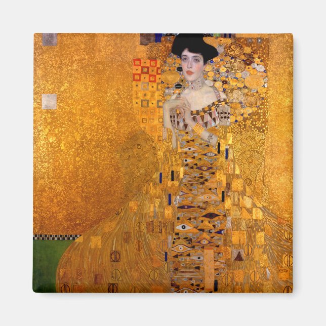 Porträtt i Adele Bloch-Bauer I, 1907 av Klimt Magnet (Framsidan)