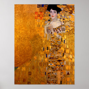 Porträtt i Adele Bloch-Bauer I, 1907 av Klimt Poster
