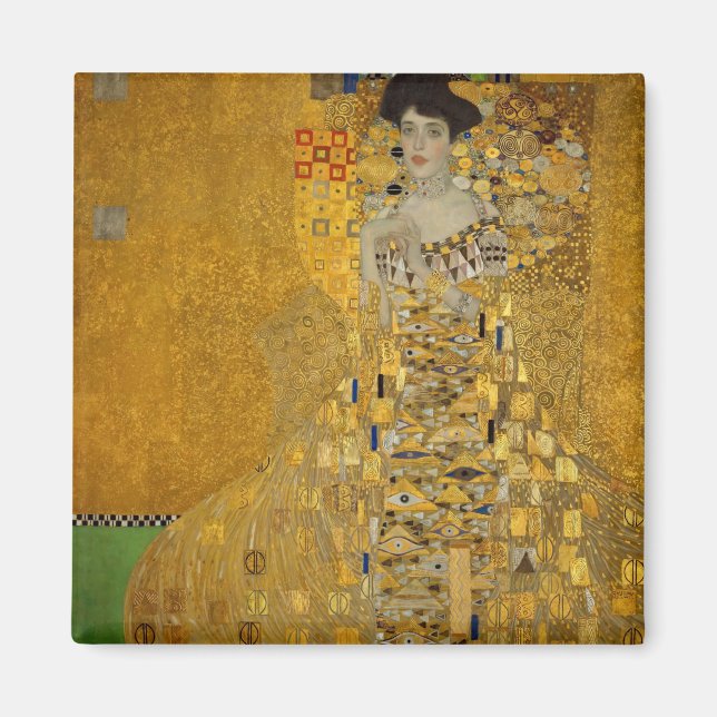 Porträtt i Adele Bloch-Bauer I av Gustav Klimt Magnet (Framsidan)