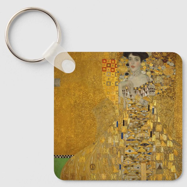 Porträtt i Adele Bloch-Bauer I av Gustav Klimt Nyckelring (Framsida)
