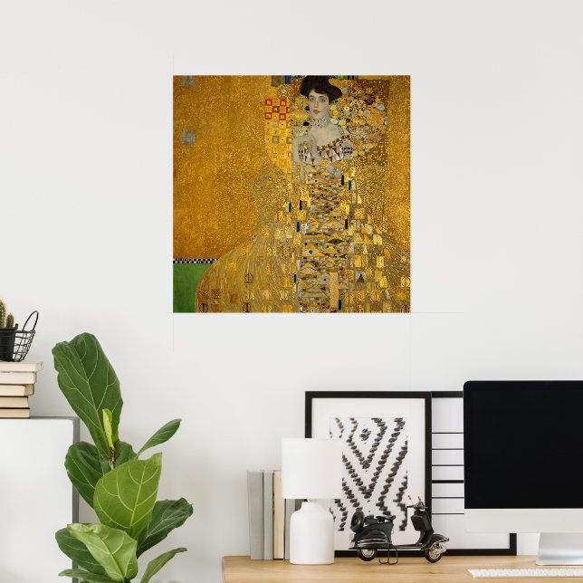 Porträtt i Adele Bloch-Bauer I av Gustav Klimt Poster (Hemmakontoret)