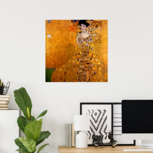 Porträtt i Adele Bloch-Bauer I av Klimt Poster