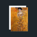 Porträtt i Adele Bloch-Bauer I av Klimt Tack Kort<br><div class="desc">Gustav Klimt - Porträtt från Adele Bloch-Bauer I,  1907. Gustav Klimt var en österrikisk symbolisk målare och en av de mest framstående medlemmarna i Wienrörelsen.</div>