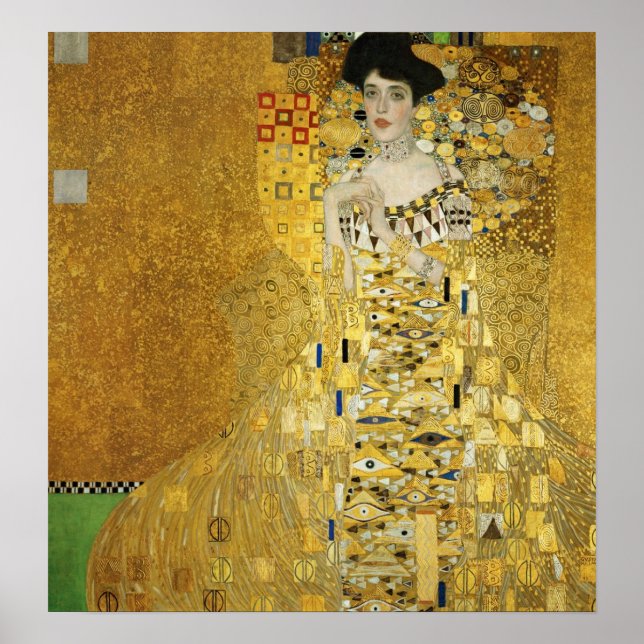 Porträtt i Adele Bloch-Bauer I - Gustav Klimt Poster (Framsidan)