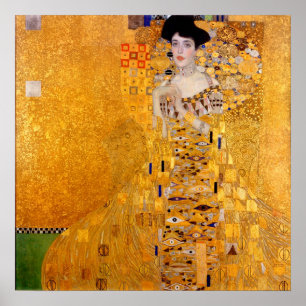 Porträtt i Adele Bloch-Bauer I - Gustav Klimt Poster