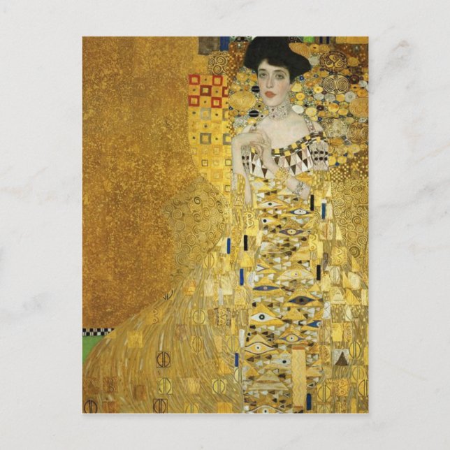 Porträtt i Adele Bloch-Bauer I Klimt Postcard Vykort (Framsida)