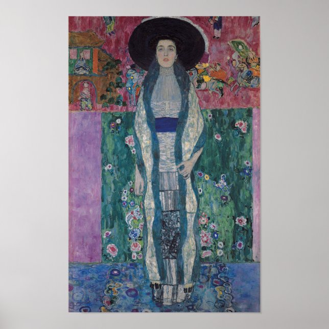 Porträtt i Adele Bloch-Bauer II - Gustav Klimt Poster (Framsidan)