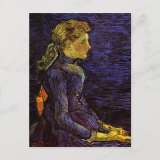 Porträtt i Adeline Ravoux av Vincent van Gogh Vykort