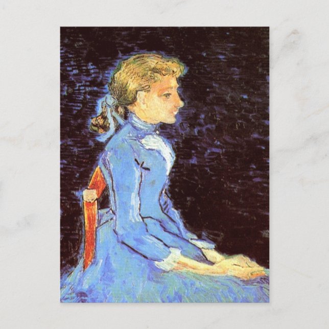 Porträtt i Adeline Ravoux, Van Gogh Fine Art Vykort (Framsida)