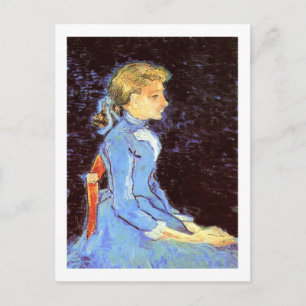 Porträtt i Adeline Ravoux, Van Gogh Fine Art Vykort