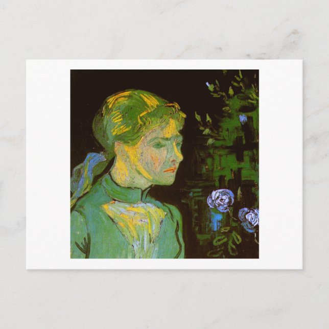 Porträtt i Adeline Ravoux Van Gogh Fine Art Vykort (Framsida)