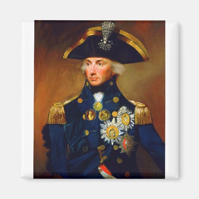 Porträtt i Admiral Horatio Nelson Magnet (Framsidan)